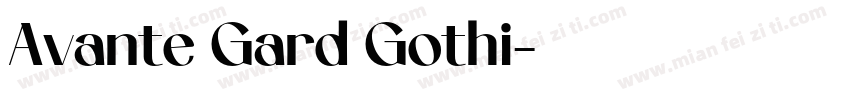 Avante Gard Gothi字体转换